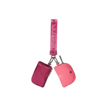Lululemon Recycled Nylon Coin Purse Regular Women's Washed Purple Red/Cherry Blossom Pink/White