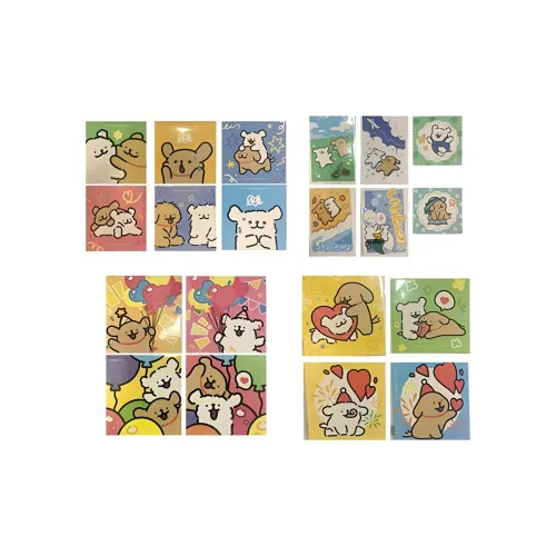 Line puppies 애니메이션 게임 엽서