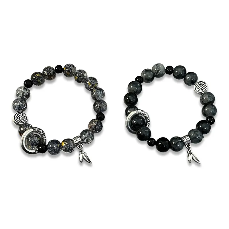 Shiban Alloy Glass Bracelets Unisex-2