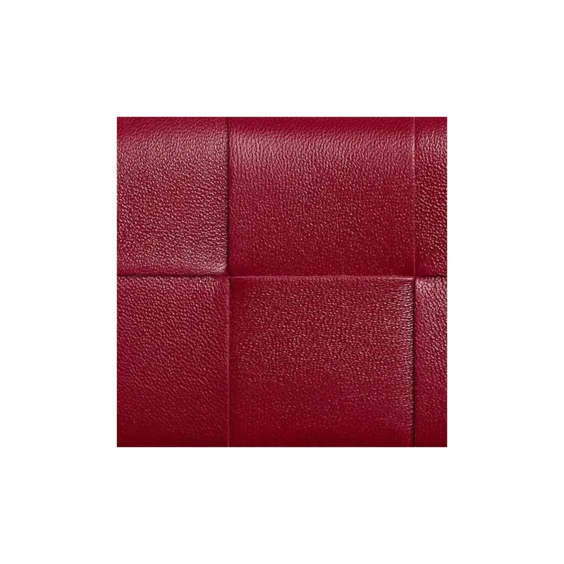Bottega Veneta Intrecciato Sheepskin Card Holder Women's Dark Red & Washed Happiness & Pink-3