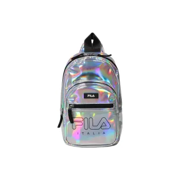 FILA Polyurethane Backpack Shoulder Bag Crossbody Bag Regular Women's Silver