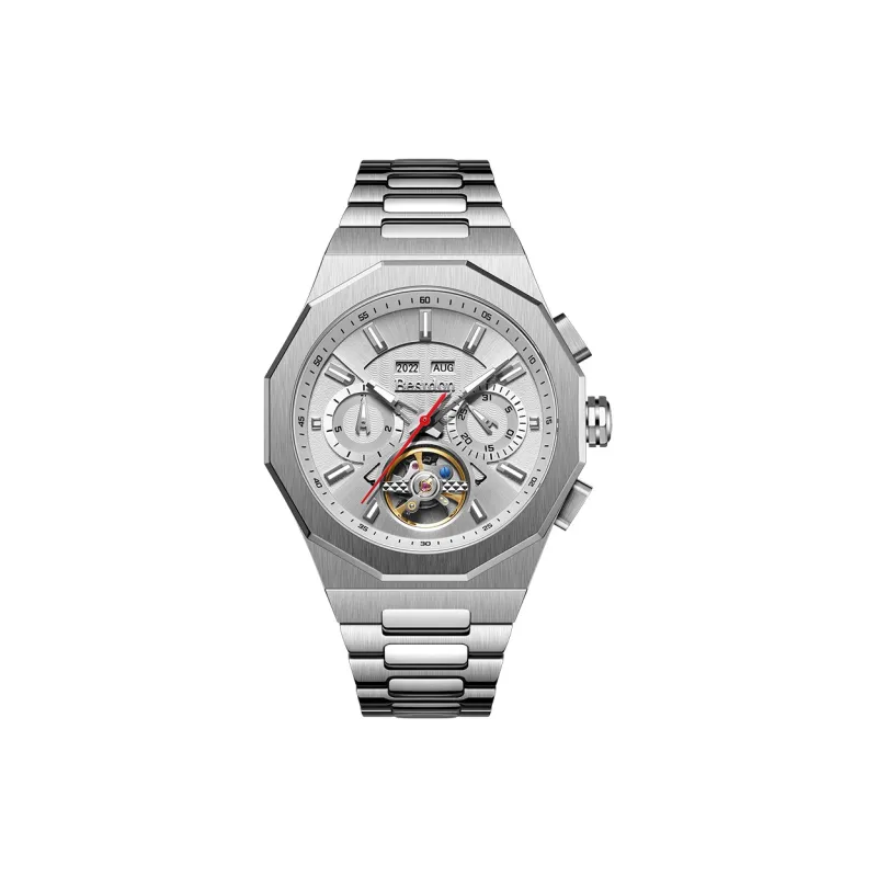 Bestdon Automatic Mechanical Movement Stainless Steel Watchband Men's Watches Black Dial-0