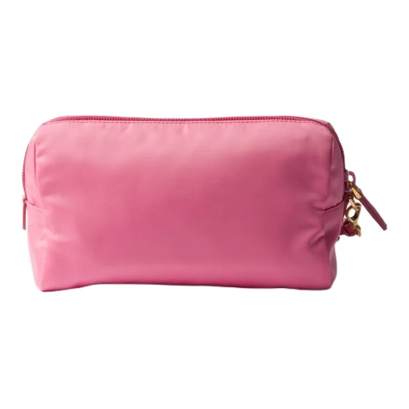 PRADA Recycled Nylon Clutch Regular Women's Begonia Pink-3