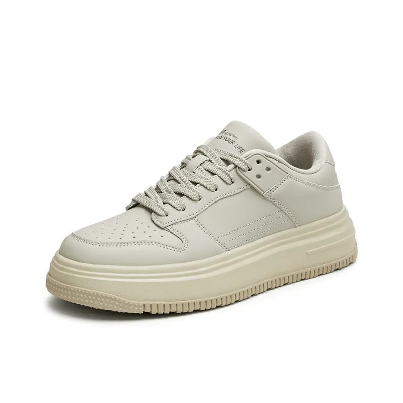 BASTO Slip Resistant Low Top Skateboard Shoes Men's Gray-1