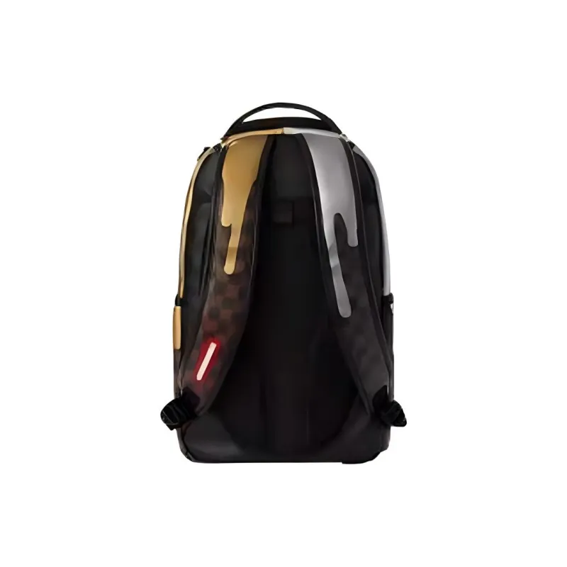 SPRAYGROUND Artificial Leather Laminated Fabric Backpack Large Size Unisex Plaid Multicolor-3