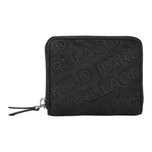 KARL LAGERFELD Recycled Polyurethane Wallet Small Size Women's Black