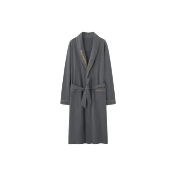 MADALLO Bath Robes Men's Light Heather Gray