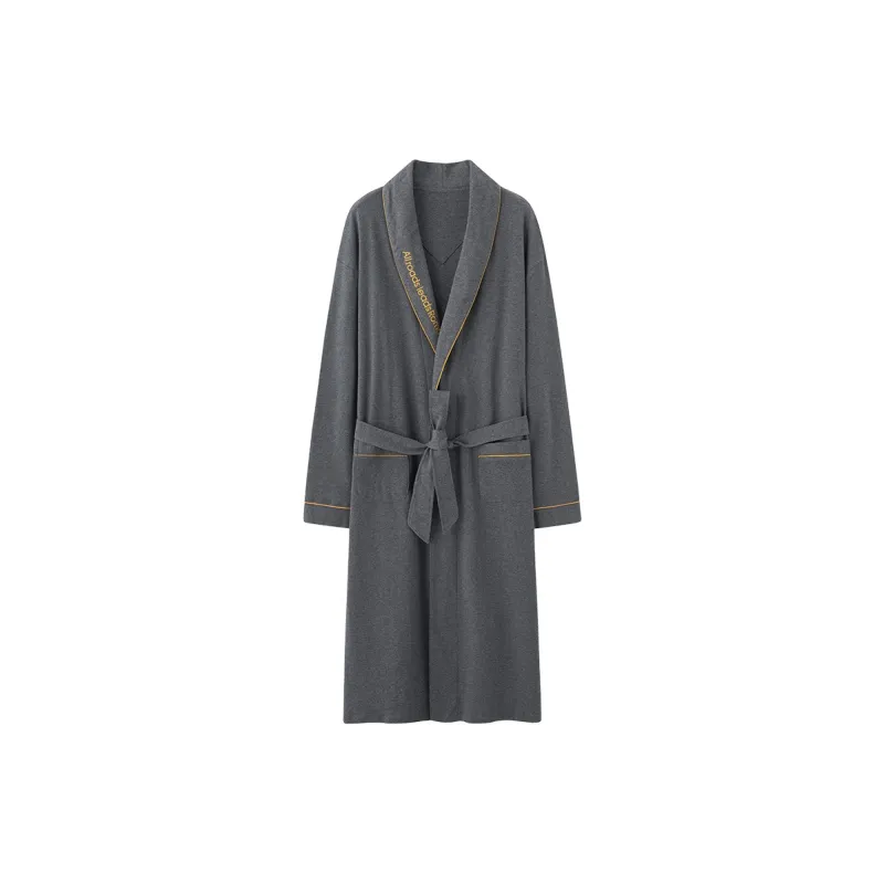 MADALLO Bath Robes Men's Light Heather Gray-0