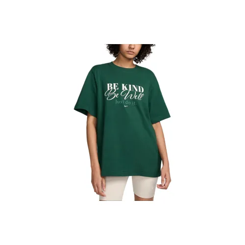 Nike Sportswear T-Shirts Women's Deep Green/Sail White