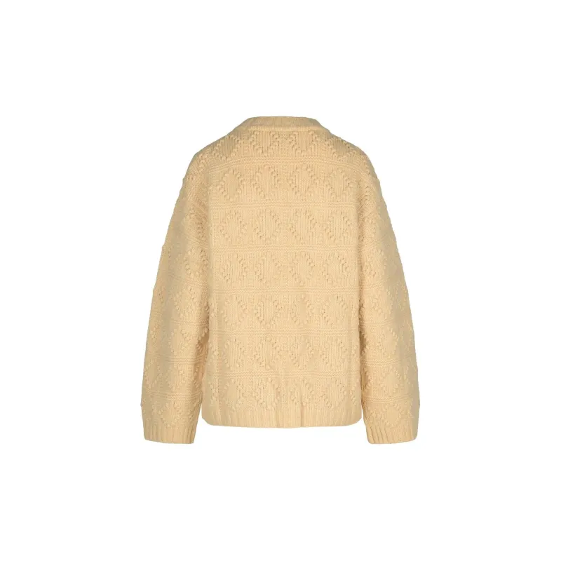 GANNI Intarsia logo Sweater-1