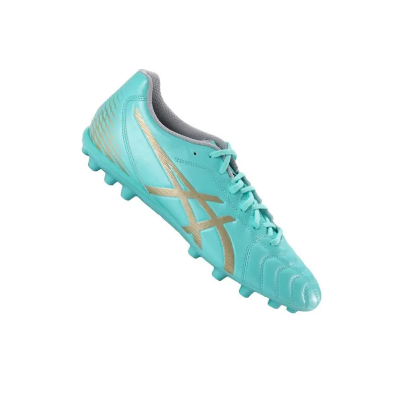 Asics Ds Light Club AG Rubber Short Studs Artificial Ground Coverage Soccer Shoes Men's Blue Gold-2