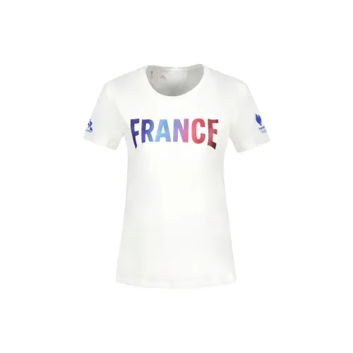 Le Coq Sportif Paris Olympic Games Series T-Shirts Women's White