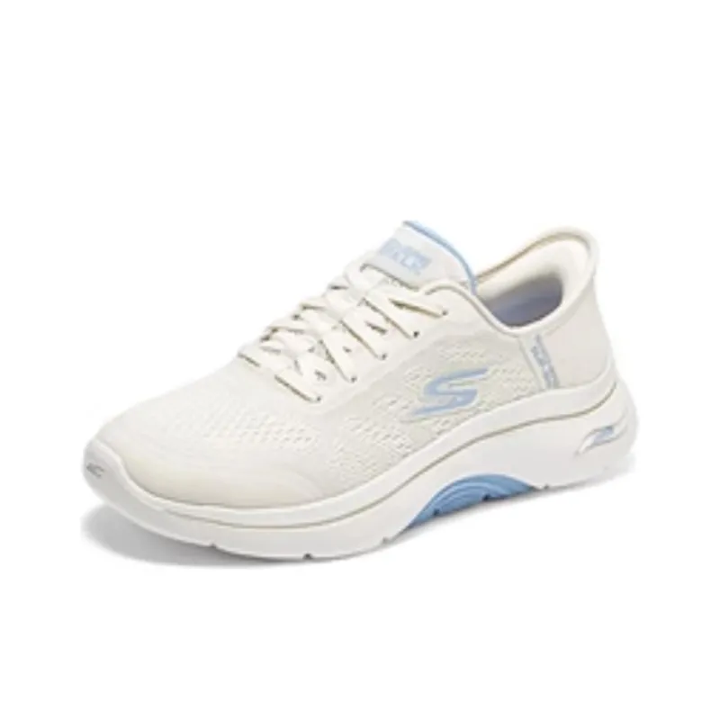 Skechers WOMEN'S GO WALK Anti Slip Wear Resistant Low Top Casual Shoes Women's White-2