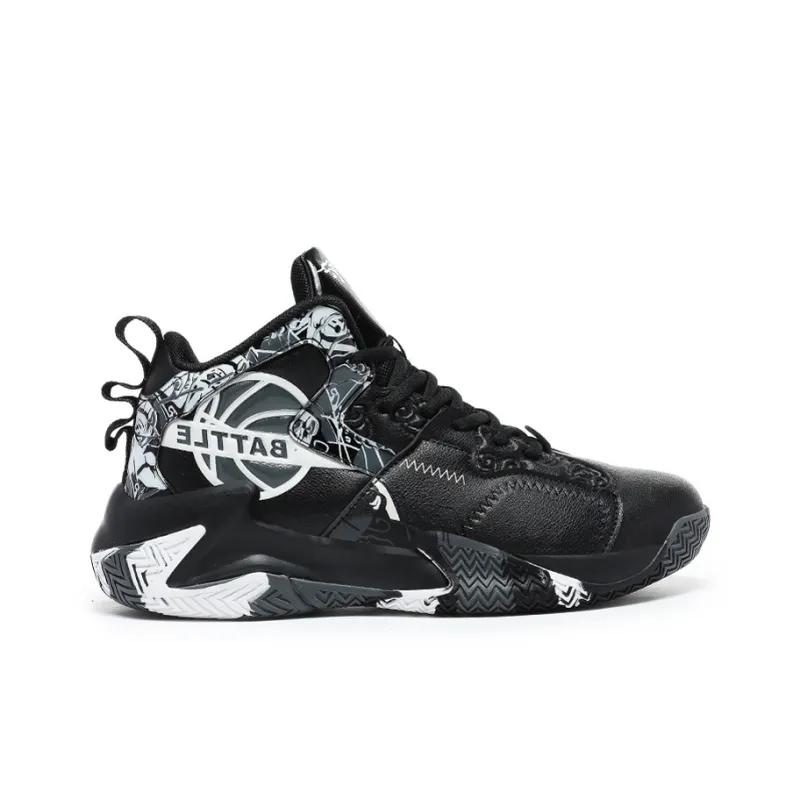 MEKY Cushioning Support Wear-Resistant Breathable Slip-Resistant Mid-Top Basketball Shoes Men's-1