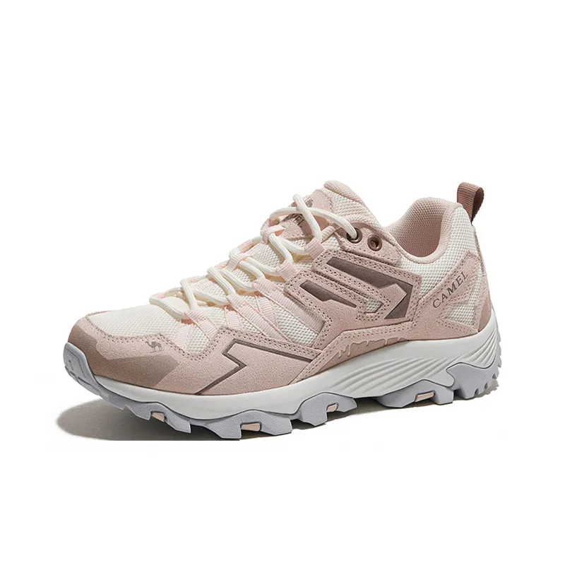 CAMEL Kunlun Mountain 2.0 Grip Cushioning Low Top Outdoor Shoes Women's White Pink Brown-2