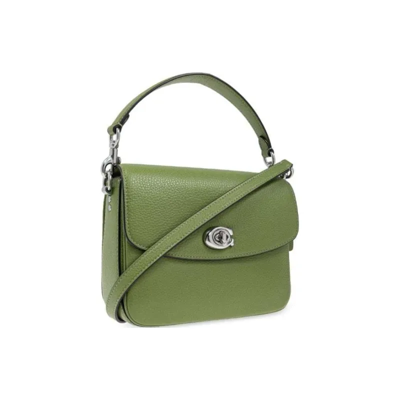COACH Cassie Cow Leather Handbag Crossbody Bag Small Size Women's Green-1