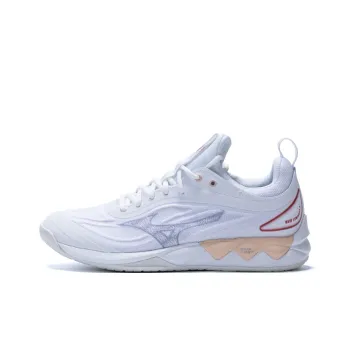 Mizuno Wave Luminous 2 Anti Slip Wear Resistant Low Top Badminton Shoes Unisex White