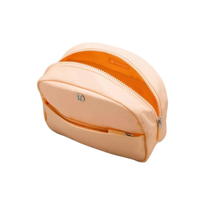 Lululemon Nylon Storage Bags Clutches Women's Peach-1