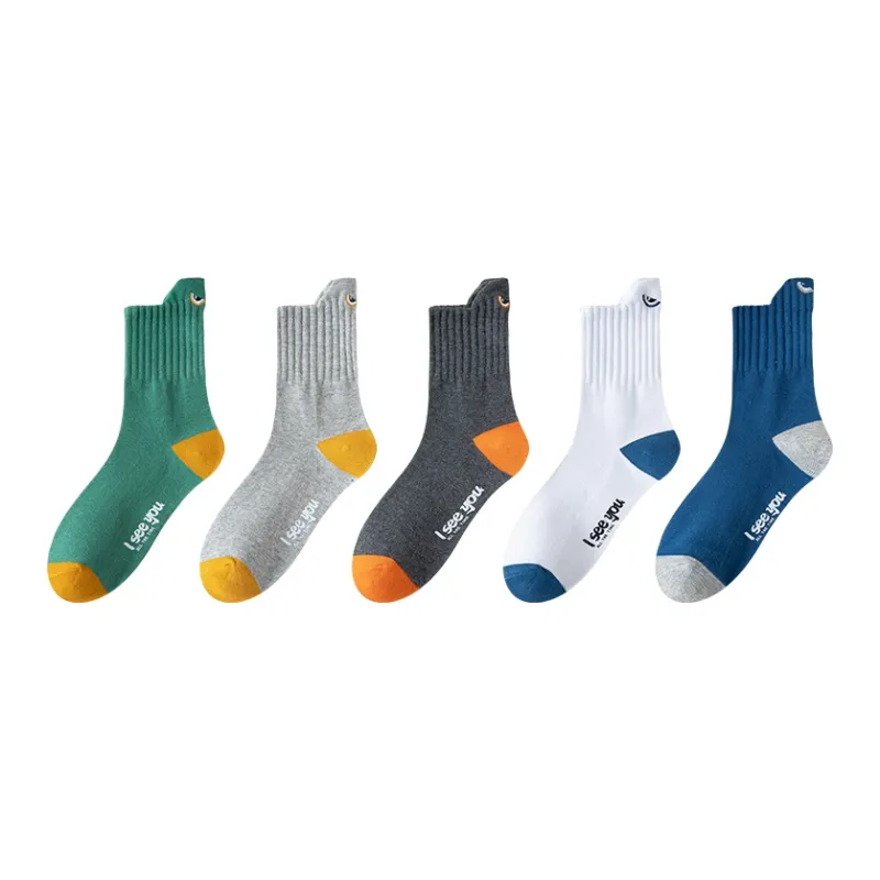 MIIOW Mid Calf Socks Unisex 5 Pack-10