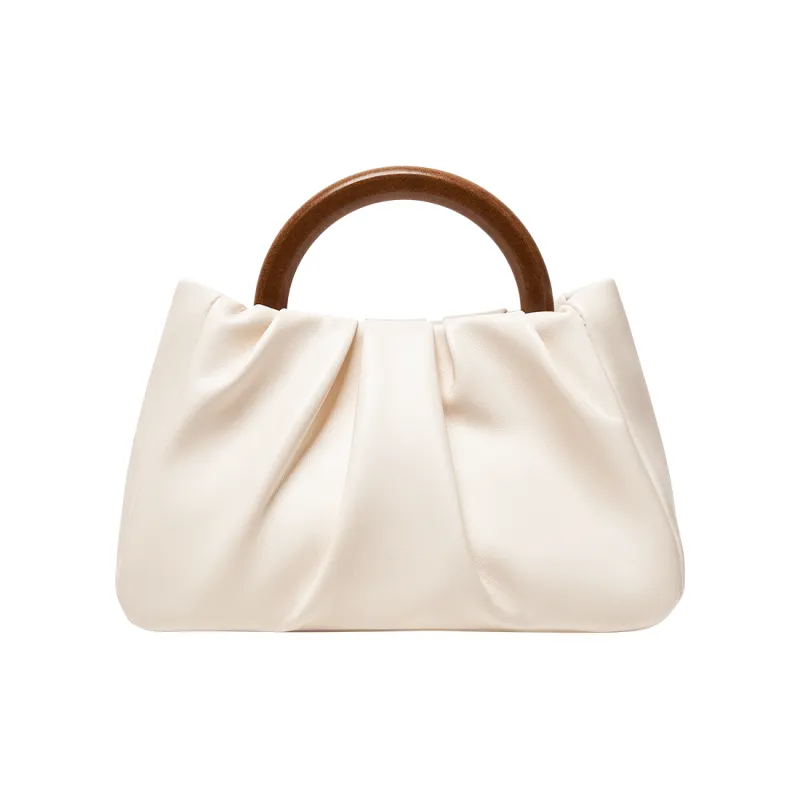 Chearly Kitity Synthetic Leather Crossbody Bag, Shoulder Bag, Cloud Bag, Handbag Regular Women's Ecru-1
