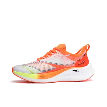 Kinglake Lightweight Rebound Low-Top Running Shoes Unisex White Orange