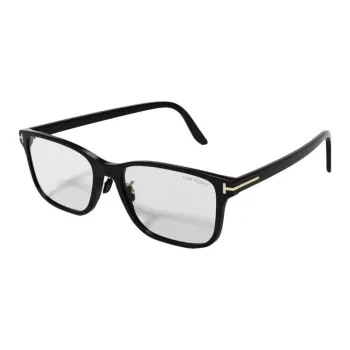 TOM FORD Plate Frame Irregular Shape Eyeglass Frames Unisex Black