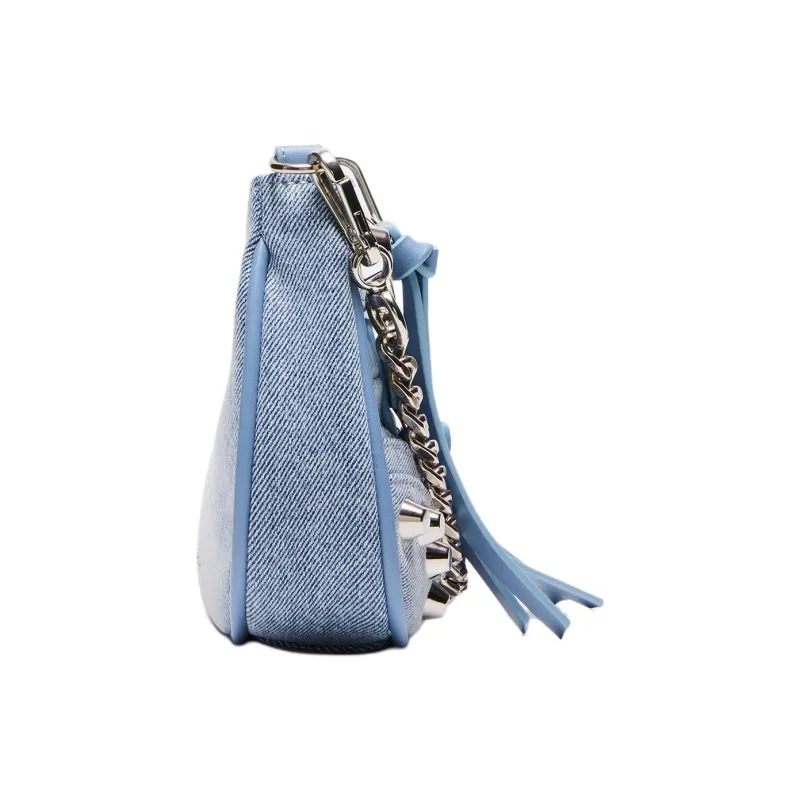 STEVE MADDEN Synthetic Material Shoulder Bag Crossbody Bag Handbag Women's Denim Blue-2