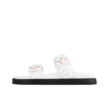LOUIS VUITTON LV Sunset Slide Slippers Women's White