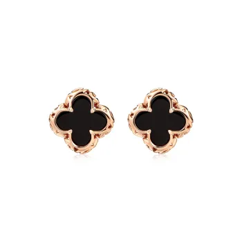 Trpopo Agate Jade Stud Earrings Women's
