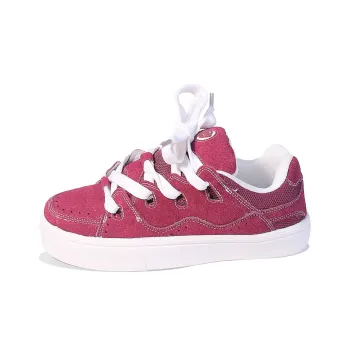 BPLB Low-Top Skateboard Shoes Unisex Burgundy