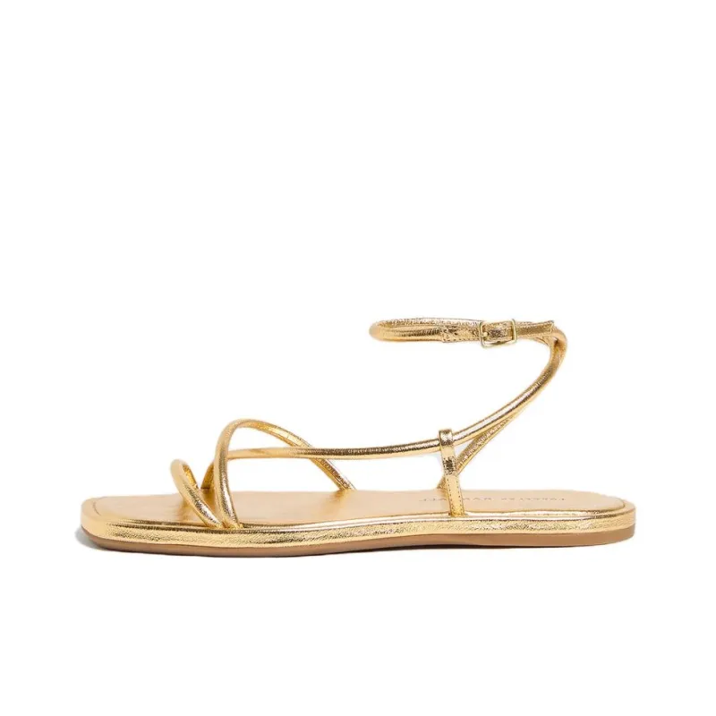 Loeffler Randall Noor Strap Sandals Women's Gold-0