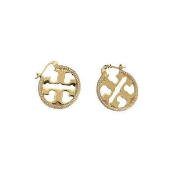 TORY BURCH Miller Logo Plaque Earrings