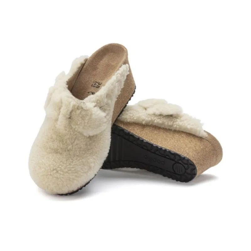 Birkenstock Odor Resistant Abrasion Resistant Wrap toe Slippers Women's Beige-5