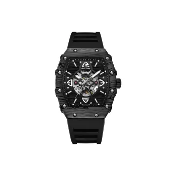 LIBER AEDON Automatic Mechanical Movement Black Dial Men's Watches