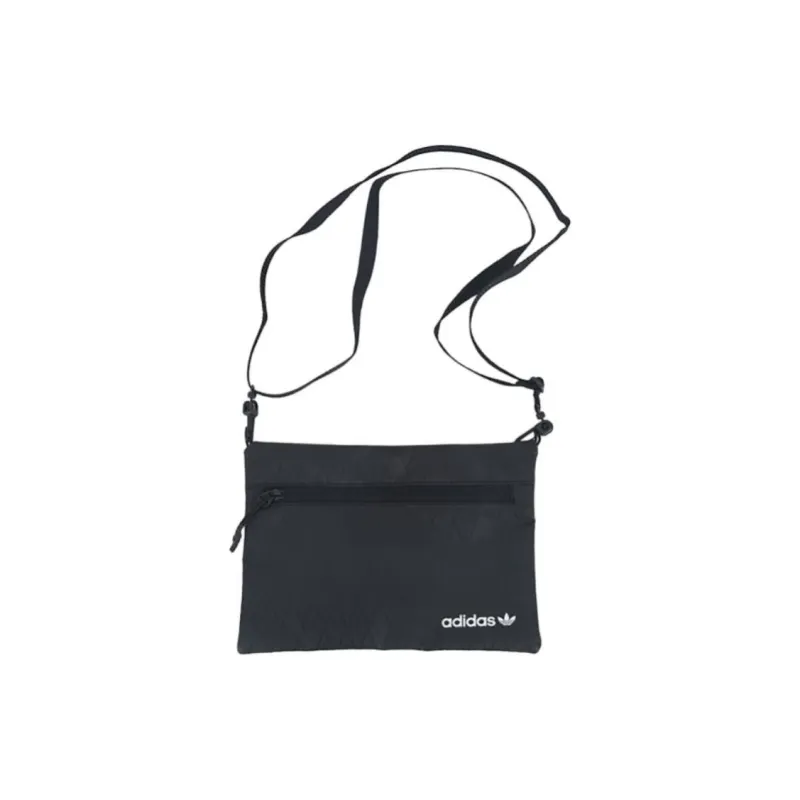 Adidas Originals Nylon With Polyester Sports Bag Shoulder Bag Unisex Black-3