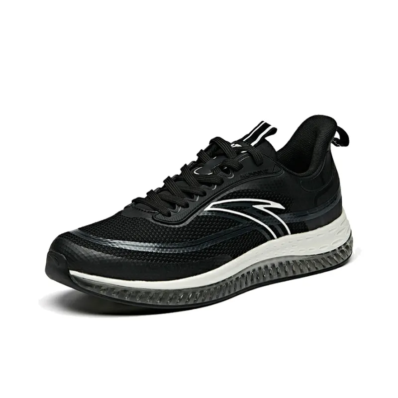 Anta Night Stalker Low-Top Running Shoes Men's Black White Flash Energy Technology-1
