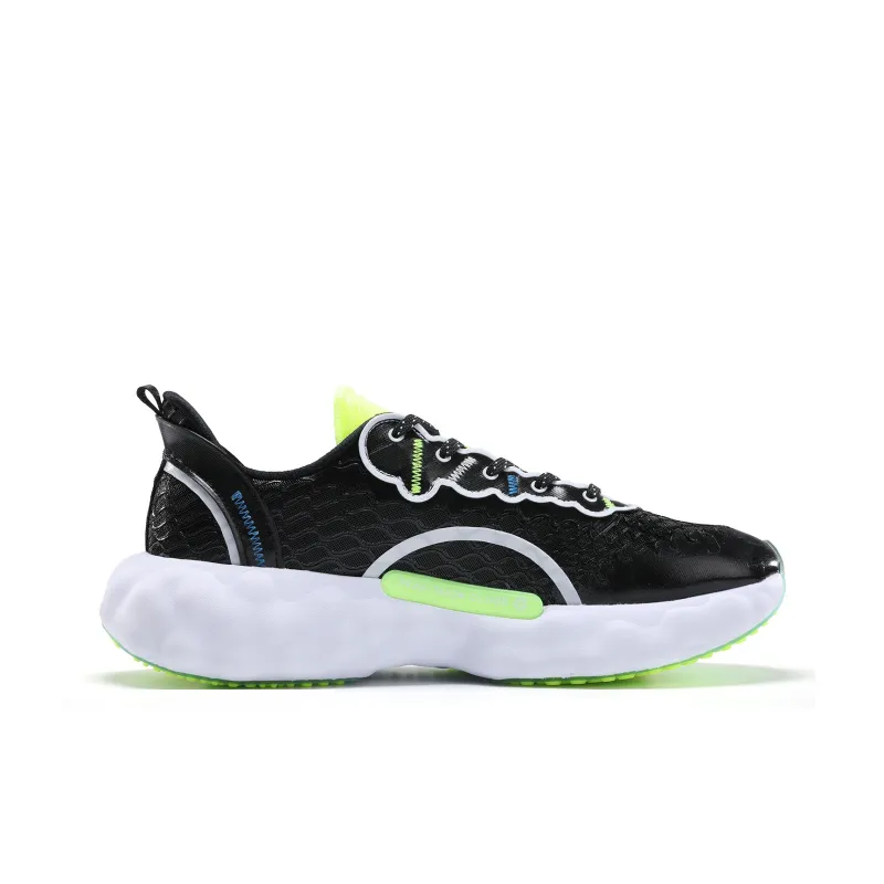 PEAK Taichi Cloud R1 3D Width Anti Slip And Wear Resistant Lightweight Low Top Sports Casual Shoes Men's Black White-2