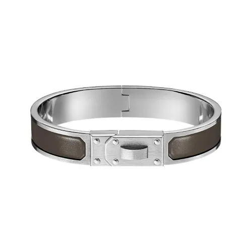 HERMES Bangles Men Silver