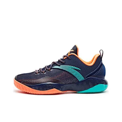 ANTA ENDLESS FIRE Basketball Shoes Men Low-Top Black Blue