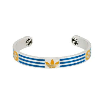 GUCCI 925 Sterling Silver, Enamel Bangles Women's Blue