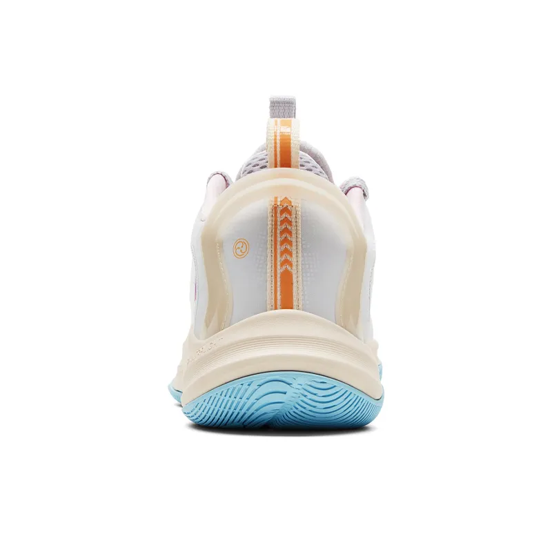 PEAK Lightning Cushioned Wear Resistant Slip Resistant Low Top Basketball Shoes Men's Feather Color Scheme-4