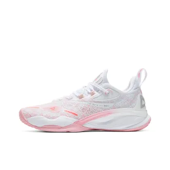 PEAK Sonic Boom 3.0 Basketball Shoes Men Low Top Pink Big White