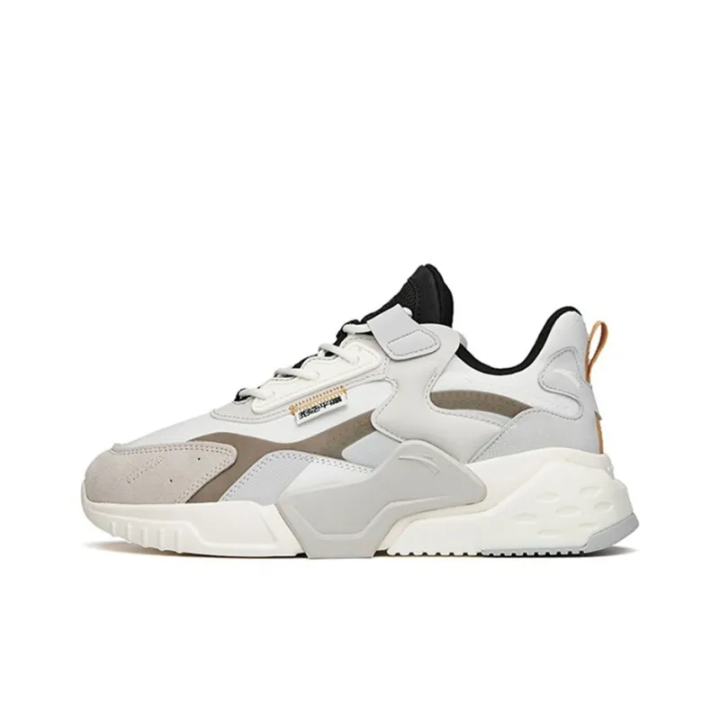 Anta Rubik's Cube Low-Top Chunky Sneakers Men's White Black-0