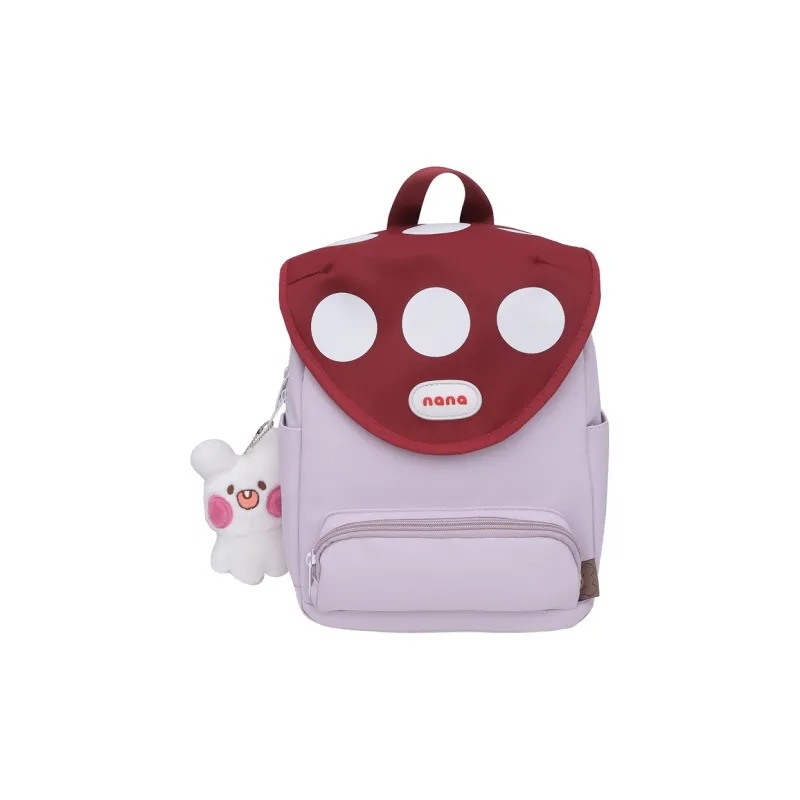 Cwatcun Nylon Backpack Unisex White Pink Black Green Purple-7