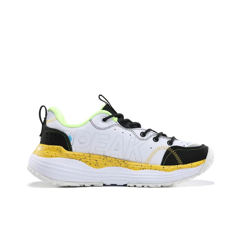 PEAK Taichi Lightweight And Breathable Low Top Running Shoes Men's White Black-2