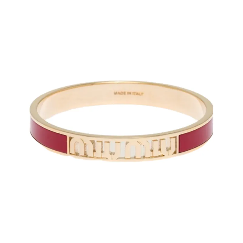 MIU MIU Metal Bangles Women's Red-0