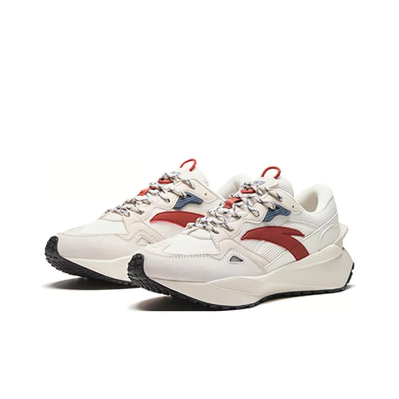 Anta HERITAGE Cushioning, Wear Resistant Low Top Casual Shoes Women's White-1