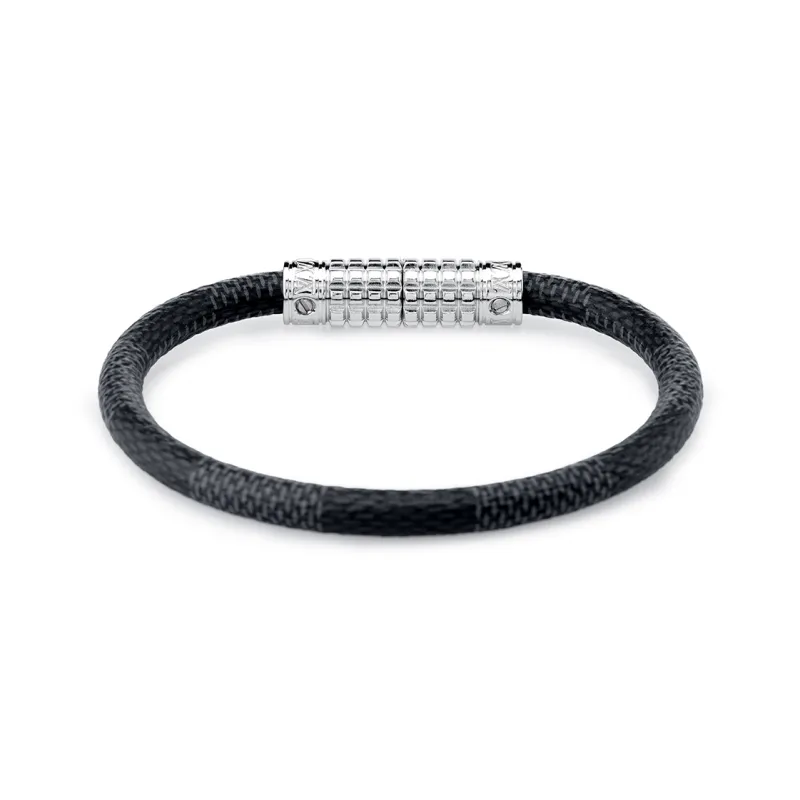 LOUIS VUITTON Canvas Bangles Men's Black-1