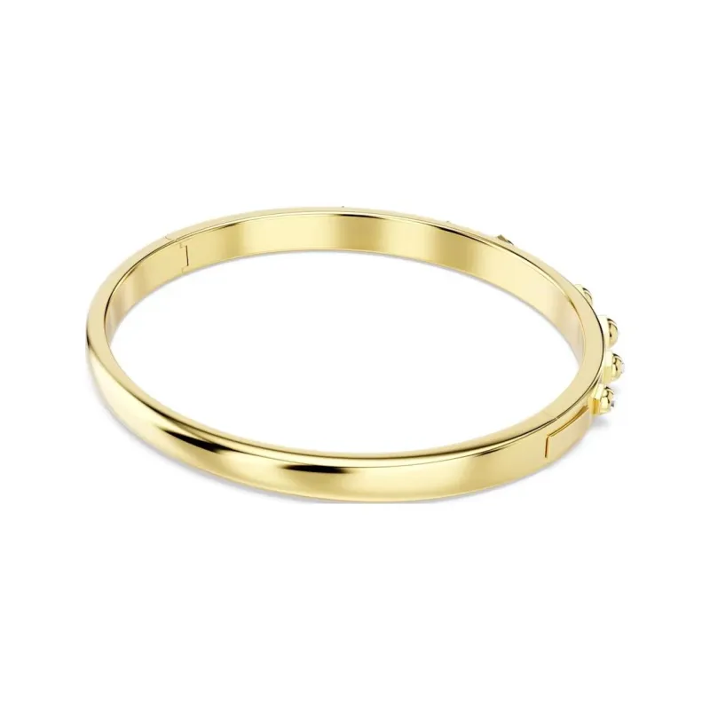 Swarovski Faux Crystal Gold-Tone Plated Bangles Women's Gold-2