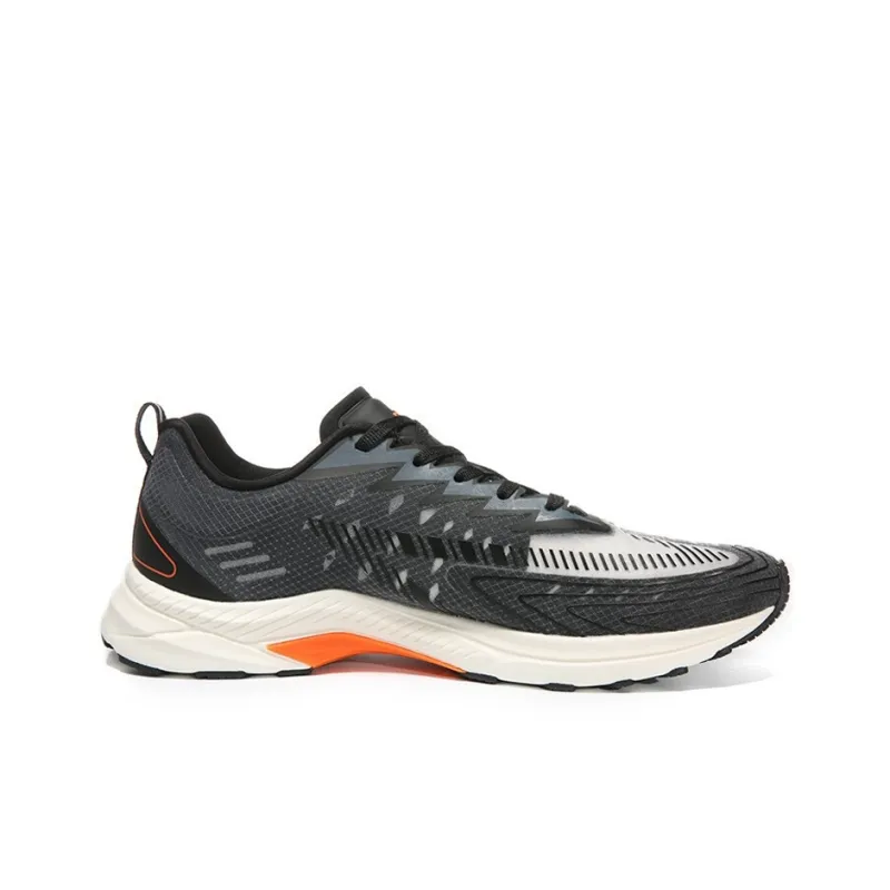 PEAK Light Bomb Pro Anti-Slip Wear-Resistant Low-Top Running Shoes Black Orange-1